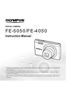 Olympus FE 5050 manual. Camera Instructions.